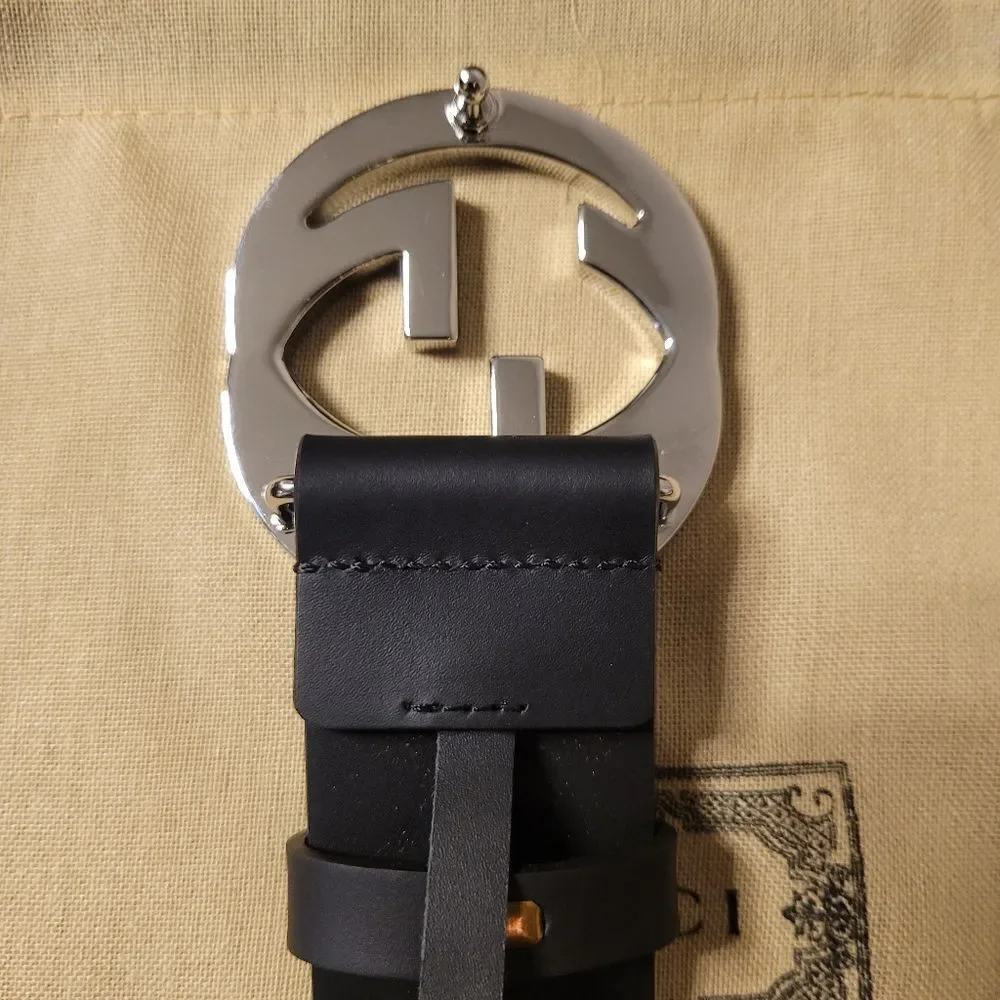 Gucci GG Black Marmont Belt 44/110
